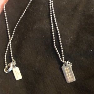 Coach Tag Necklace 16”
